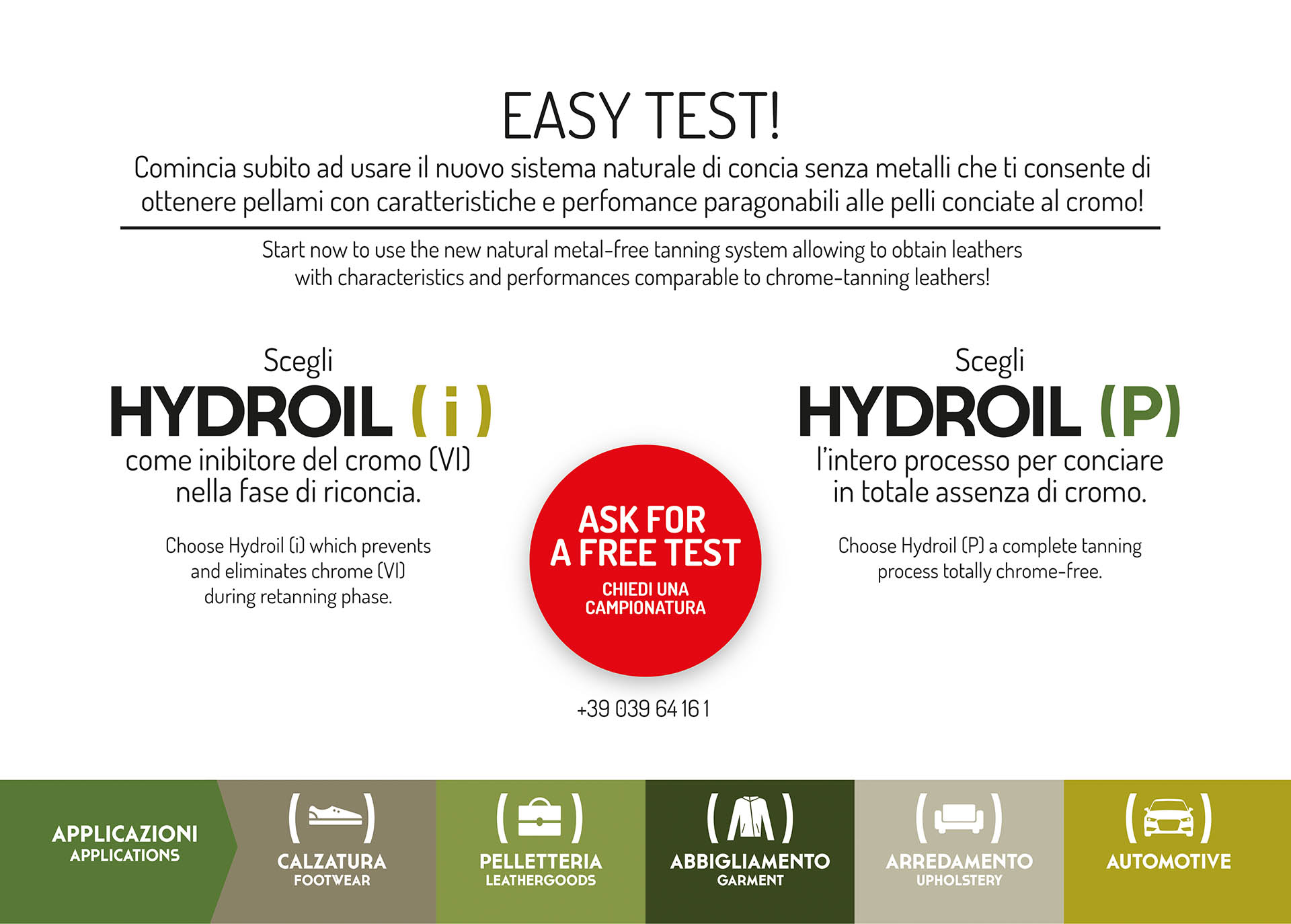 hydroil ask for a free test